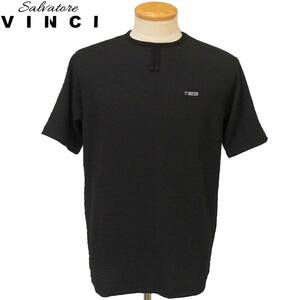 ★VINCI★SALE 半袖Tシャツ【黒LL】春夏モデル 31250329 サルバトーレビンチ