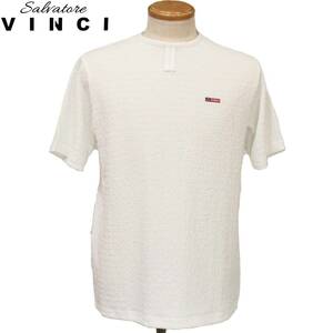 ★VINCI★SALE 半袖Tシャツ【白LL】春夏モデル 31250329 サルバトーレビンチ