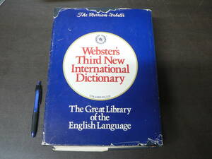 Webster's Third New International Dictionary Unabridged 2662pages/32.5x25x10cm 1971