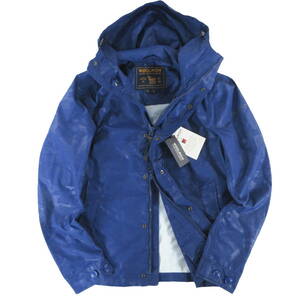 定4.2万 新品◆WOOLRICH◆防風 耐水 CAMOU RUDDER JKT カモ ラダー ジャケット US S EU M 青◆ウールリッチ アウトドア WOCPS2563◆aiiJ503