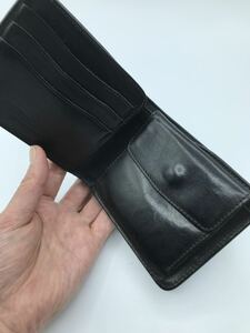 【日本製】WILDSWANS ワイルドスワンズ 二つ折り財布　小銭入れ有札入れ 黒