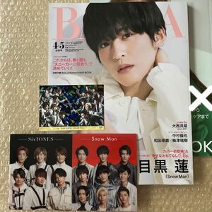 新品/BAILA バイラ 4,5月号 特別版/Snow Man 目黒蓮 表紙/チケットホルダー,カード付き