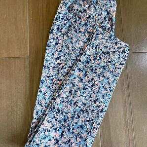 タグ付き未使用★DouDou ドゥドゥ★スキニーパンツ レギンスパンツ マーブル柄 総柄 ウエストゴム