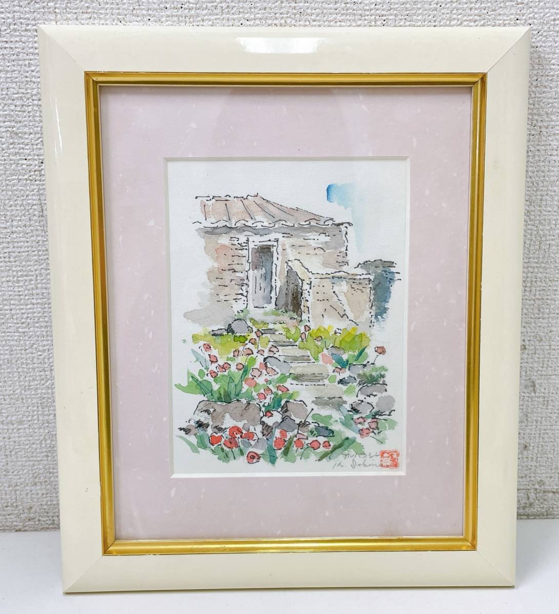 [Sekine Albarracin watercolor painting] Flowers/Sekine/Seal/Landscape/Painting/Interior/S53-286, Painting, watercolor, Nature, Landscape painting