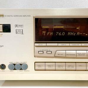 ☆【ONKYO オンキョー AVアンプ A-DS747】ホームシアター /オーディオ機器 /音響機器 /デジタルサラウンド /S53-517の画像2