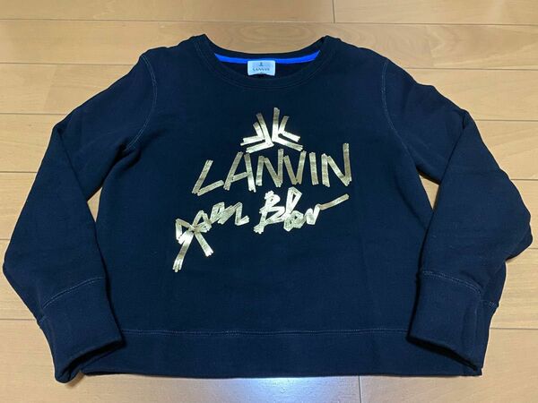 LANVIN en Bleu ランバンオンブルー JLロゴプリント トレーナー