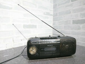 【ジャンク品】管N102 SONY ソニーラジカセ RADIO CASSETTE-CORDER CFM-175TV 通電OK 1994年製