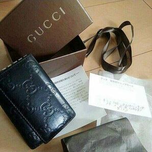 最終値下げ 限定 GUCCI グッチ キーリング キーケース 美品 付属品あり