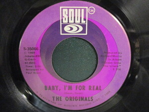 The Originals ： Baby, I'm For Real 7'' / 45s (( Soul )) c/w Moment Of Truth (( 落札5点で送料無料