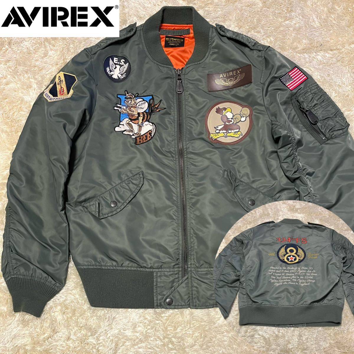 省スペース 洗える おしゃれ 希少！！2XL 美品 AVIREX L2-B ミリタリー