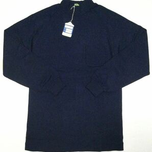 ヴィンテージ未使用品「OPELU」“1031-530” ハイネック ジャージトップス Navy SIZE:L/M相当 日本製 60's-70's当時物 ⑧