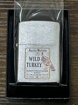 zippo ワイルドターキー 底面斜体ロゴ WILD TURKEY 年代物 1987年製 Austin Nichols （8）YEARS OLD 筆記体 BOURBON WHISKEY_画像2