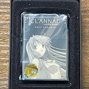 zippo CLANNAD AFTER STORY 坂上智代 クラナド アフターストーリー 2008年製 ブルーチタン 両面デザイン 限定品 シリアルナンバー NO.122
