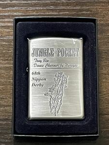 zippo ジャングルポケット 日本ダービー JUNGLE POCKET 年代物 2001年製 68th Nippon Derby 東京優駿 特殊加工品 デットストック