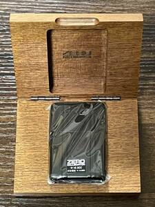 zippo ゼロハリバートン フルメタルジャケット ブラック ZERO HALLIBURTON 2003年製 BLACK Smoking Article Series 専用木箱 保証書