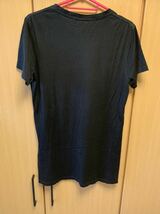 正規 14SS BALMAIN バルマン ダメージ加工 クルーネック Tシャツ カットソー 黒 XS S4HJ607C135_画像5