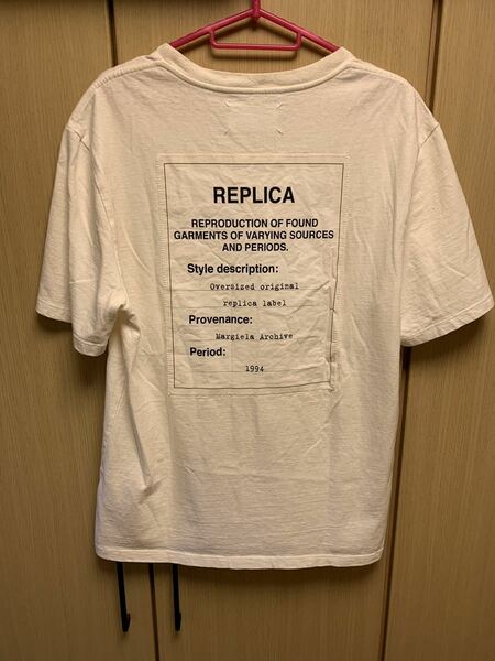 国内正規 17SS Maison Margiela 10 メゾン マルジェラ REPLICA レプリカ オーバーサイズ Tシャツ 白 44 30GC059322948 130044719