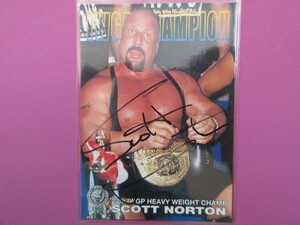  Scott * Norton * with autograph Professional Wrestling card [ private autograph ] New Japan Professional Wrestling | commodity explanation column all part obligatory reading! bid conditions & terms and conditions strict observance!