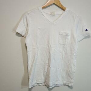 champion チャンピオン半袖Tシャツ　Ｖネック　白　メンズM　b8