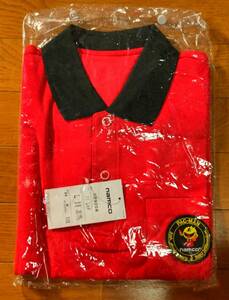 ナムコ パックマン 20周年 ポロシャツ レッド Lサイズ タグ付き未使用品 バンダイナムコ PAC-MAN 20th Anniversary