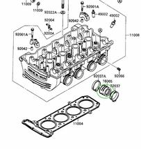 【送料無料】カワサキ純正GPZ900Rインシュレーター(インマニ バンド キャブレター FCR TMR ニンジャ Ninja キャブ エンジン カムシャフト)_画像2