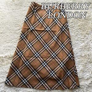 BURBERRY LONDON Burberry London проверка шерсть юбка 38 длинный 