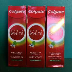 コルゲート OPTIC WHITE 100g 3個セット ホワイトニング歯磨き Colgate