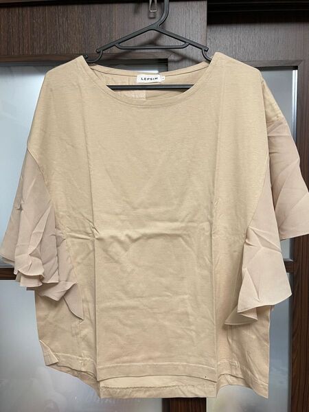 レプシム 袖布帛フレア カットソー Lサイズ