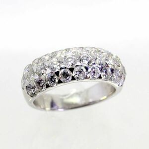 ◎中古美品◎１８金ＷＧ　ダイヤ　2.00ct　リング　13号