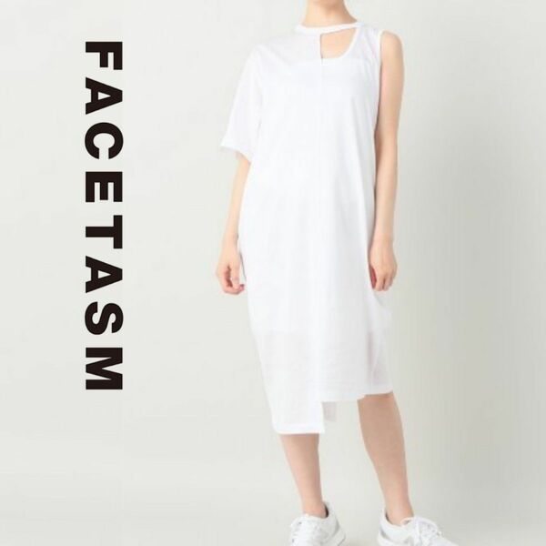 FACETASM/アシンメトリーTシャツワンピース/ファセッタズム