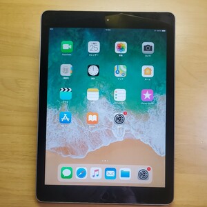 iPad 第６世代 32GB スペースグレイ Wi-Fi + Cellularモデル Softbank解除品 背面傷あり