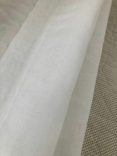 ダブルガーゼ　ホワイト綿100% 145cm巾x1m 生地