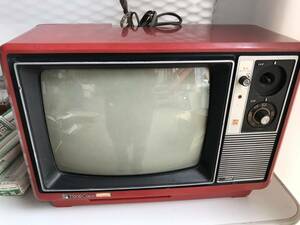 *yaYS1594* secondhand goods Junk National National Brown tube color tv PanaColor TH14-P47 Showa Retro ECM