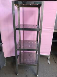 YS1659* secondhand goods shelves rack TANICOta Nico - stainless steel shelf * size *49.×45.× height 150. used business use for kitchen use ECM table 