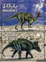 モルディブ 1999年発行 恐竜 古代生物 切手 (3) 未使用 NH_画像3