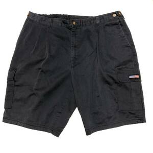 ◎ W44×L30【FARAH STRETCH】コットンカーゴ　ショートパンツ　ファーラー　NAVY　ワークウエア　大きいサイズ：USAサイズ