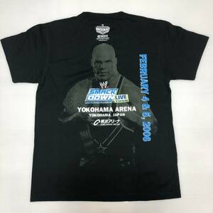 ★希少！状態良好！SHOOT社製！WWE ! SMACK DOWN 2006 ! YOKOHAMA ARENA ! T-SHIRT ! ブラック USサイズ：M