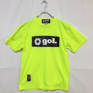 gol./ゴル スポーツウェア Ｔシャツ ロゴマーク イエロー 蛍光イエロー サイズＳサッカー/フットサル メンズ