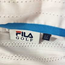 FILA GOLF/フィラゴルフ 半袖ポロシャツ スパンコール ホワイト 白 サイズLL レディース_画像3