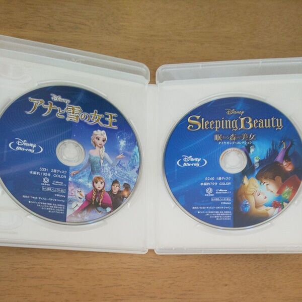 アナと雪の女王BluRay+眠れる森の美女BluRay