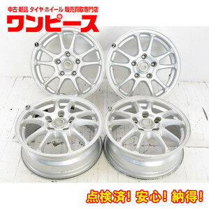 中古アルミホイール 4本セット 15インチ 15x6J +45 5穴 PCD114.3 ECO FORME エコフォルム 送料無料（沖縄、離島除く）a16730