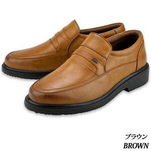 SK-76 Brown 25.0cm walking casual comfort slip-on shoes shoes 