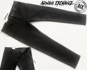  new goods * Armani * black Denim jeans * comfortable . stretch Taylor do skinny ji- bread black W36*A/X ARMANI*696