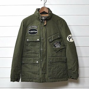 プリティーグリーン オイルド ジャケット 4 オリーブ Pretty Green｜23c2409