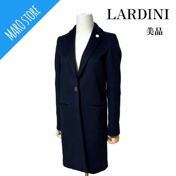 【美品】LARDINI カシミヤ100% チェスターコート