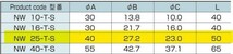 22-9/19 ＊真空用NW　特殊NWティー　＊NW25-T-S 　SUS304&316L　＊ 日本全国送料無料_画像5