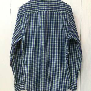 Tommy Hilfiger トミーヒルフィガー 美品コットン長袖シャツ チェックシャツ 袖ロゴ メンズL 良品綺麗の画像9