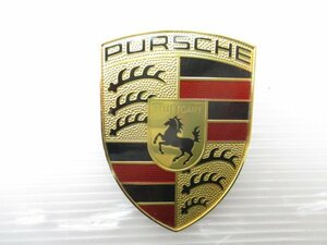 即決 送料込み PORSCHE ポルシェ カレラ 911 992 純正 フロント エンブレム 9P1.853.611 9P1853601 ボクスター カイエン にも (B032278)