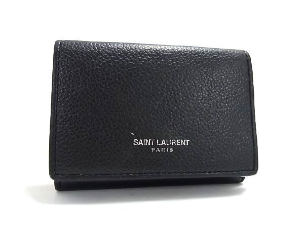 Saint Laurent Paris 財布・コインケース - 黒 【古着】【中古】 財布