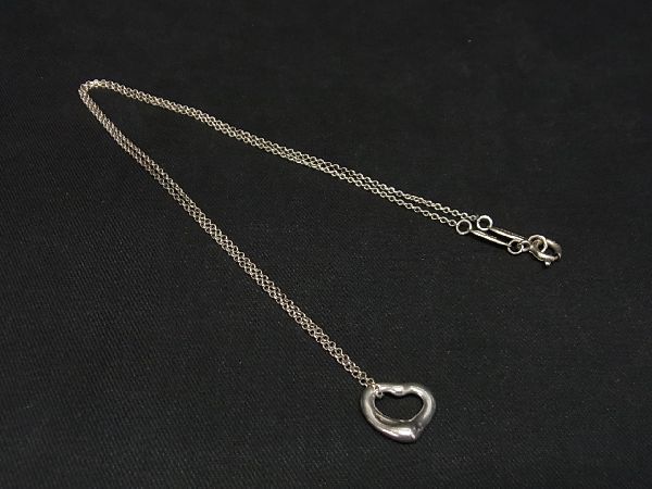 ヤフオク! -「ティファニー オープンハート ネックレス シルバー」の